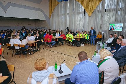 Сотрудники Михайловского ГОКа встретились со студентами Железногорского политехнического колледжа 